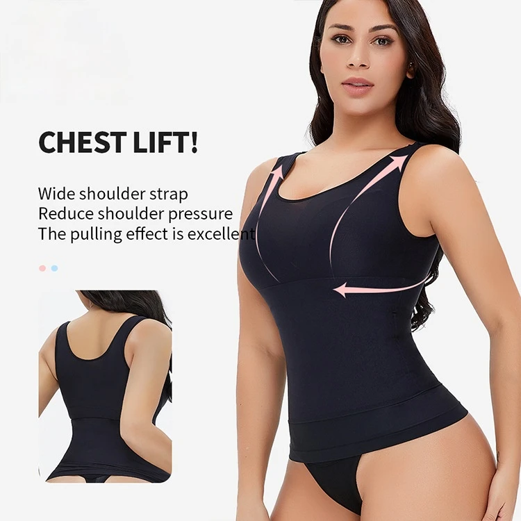 

Stretch Woven Design Waist Vest Plus Size Lingere Body Shapers Women Corset Top Butt Enhancer