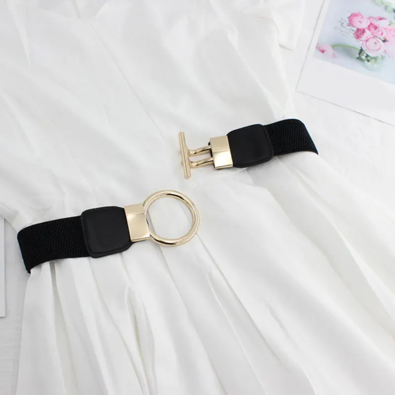 Женский ремень декоративный пояс для платья женский широкий простой эластичный