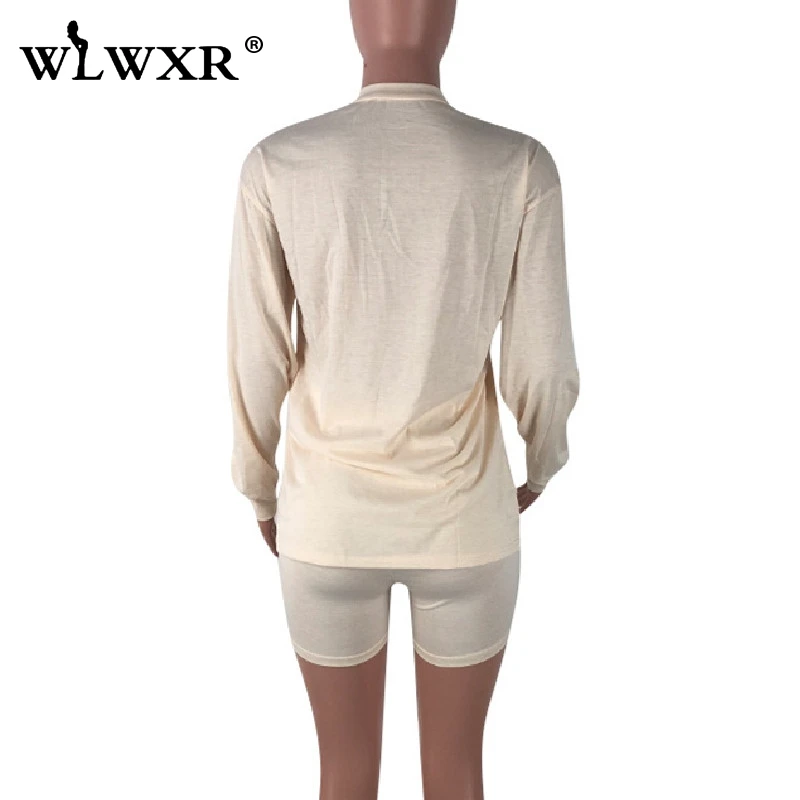 WLWXR комплект из двух предметов шорты для женщин костюм летние Клубные наряды