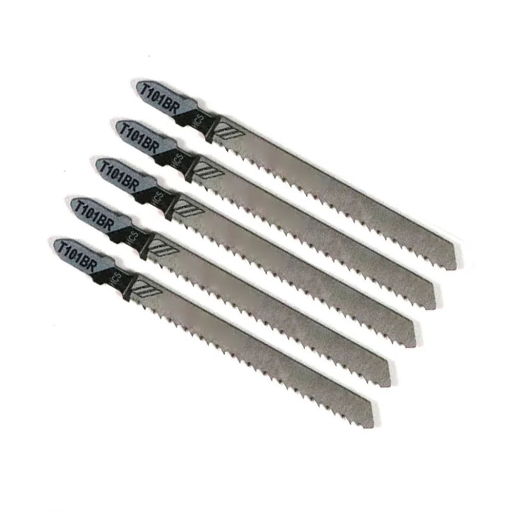 

5Pcs Jigsaw Blades T101BR Down Cutting Laminates Veneers HCS For Black & Decker