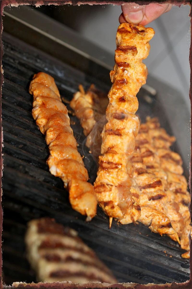 Жестяная Табличка в греческом стиле с изображением рыбы на гриле декор для