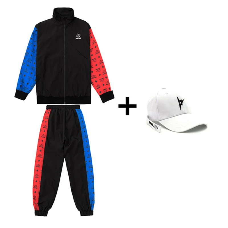 

New Hip Hop Clothing For Girls Boys Performance Show Dance Stage Costume Children Jazz Dance Costumes Rave Clothes 120-170