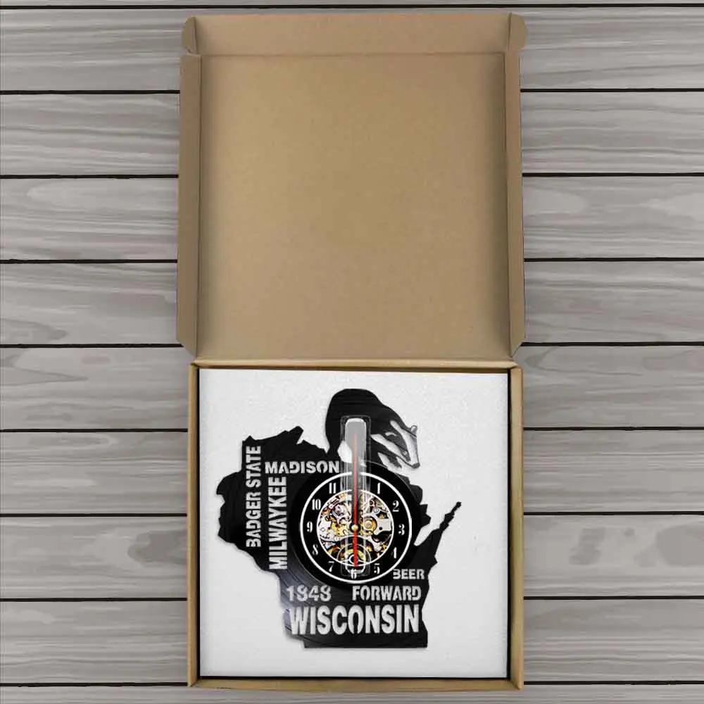 Настенные часы с виниловой пластиной в стиле I love|Настенные часы| |