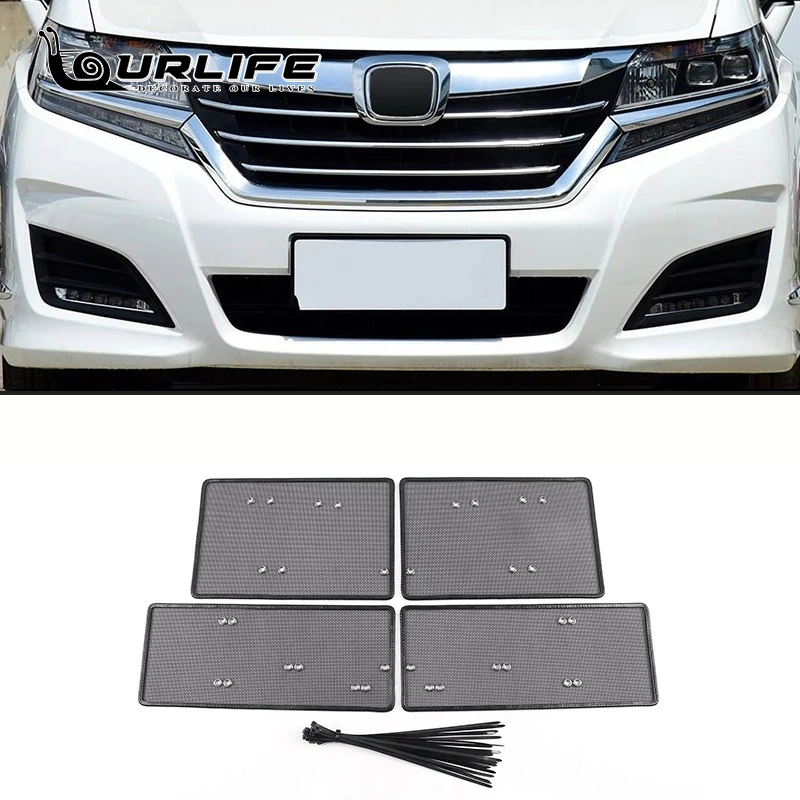 

For Honda Elysion 2016-2018 2019 2020 Car Insect Screening Mesh Front Grille Net Styling Racing Grills Accessories Exterior