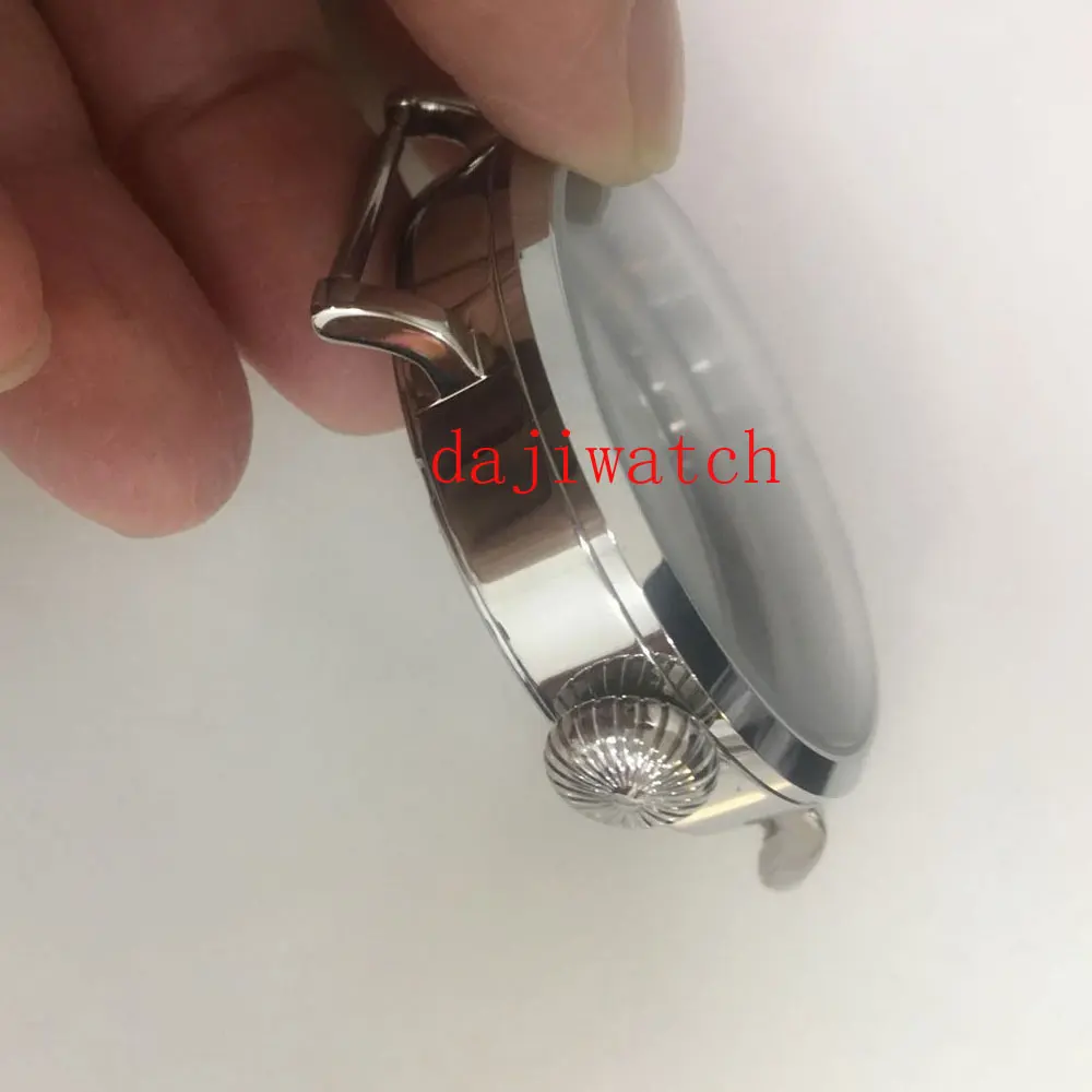 Parnis 46 мм стерильный полированный чехол из стали 316L подходит для ETA 6497 6498 механизм |