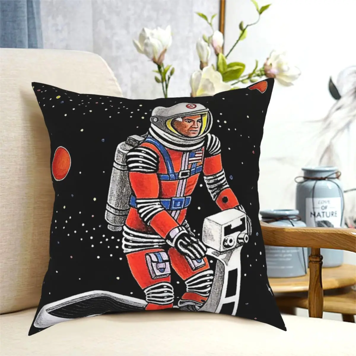 

MAJOR MATT MASON SPACE SLED Throw Pillow Cushion Cover Decorative Pillowcases Case Home Sofa Cushions 45x45cm(Double Sides)