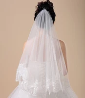wedding veils ivory white red drop veil bridal accessories fingertip