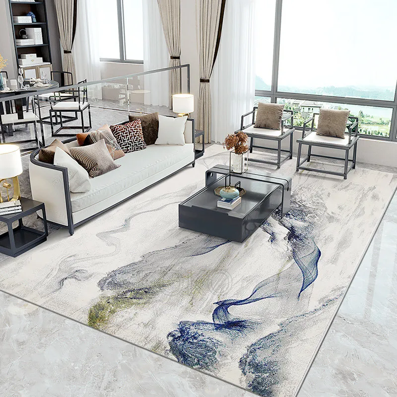 

New Chinese Style Simple Modern Printed Carpet Light Luxury Ins Wind Net Red Room Full Of Shop Living Room Coffee Table Sofa Bed