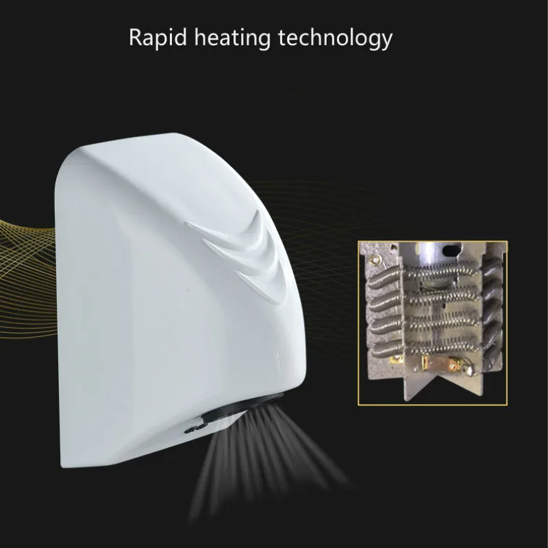 

Automatic Hand Dryer Wall-mounted Electric Induction Commercial Bathroom Washroom Wind Blower