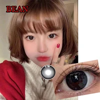 ColorEyes 14 20mm Color Cosmetic Contacts Lenses Women Men Custome Colored Anime Eyes 0 00 plano Bean Black
