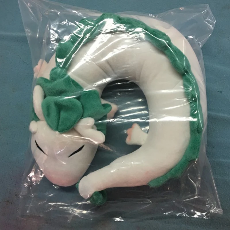 

Anime Miyazaki Hayao Spirited Away Plush Doll Cute White Dragon U Shape Doll Haku Stuffed Plushie Cartoon Mascot Sofa Pillow