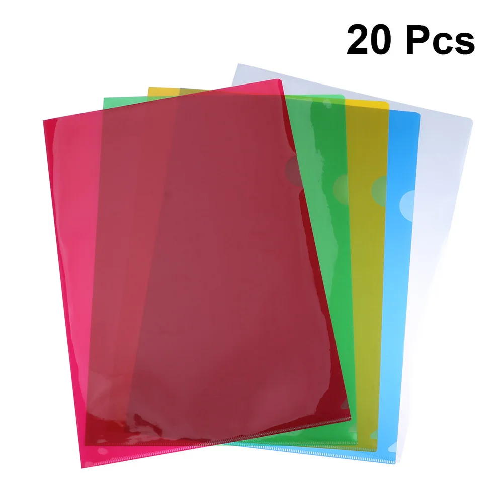 

20PCS Transparent Envelope File Document Folder Type Clear Document Envelope Organizer