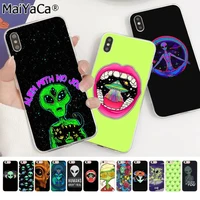 maiyaca trippy tie dye peace alien customer high quality phone case for apple iphone 11 pro 8 7 66s plus x xs max 5s se xr cover