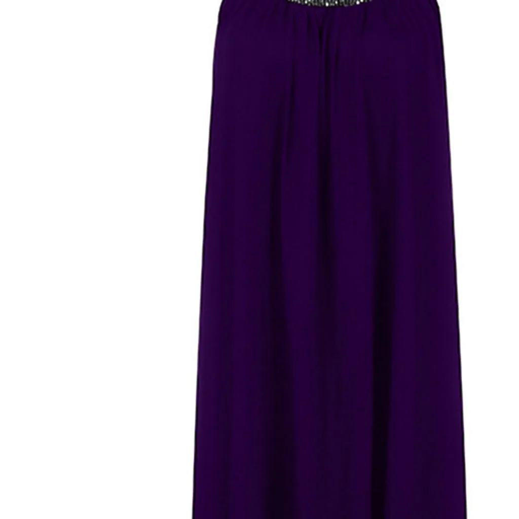 

Women Casual O-Neck Long Sleeve Solid Loose Casual Long Retro Dress Boho Long Maxi Dress