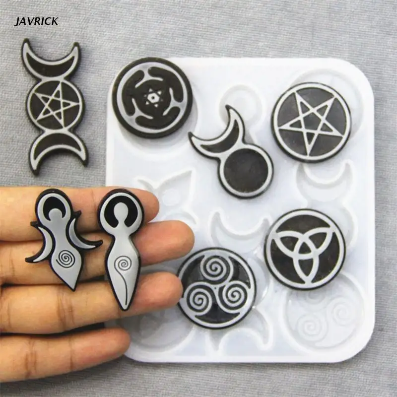 

Jewelry Casting Making DIY Silicone Resin Mold Goddess Totem Moulds Props