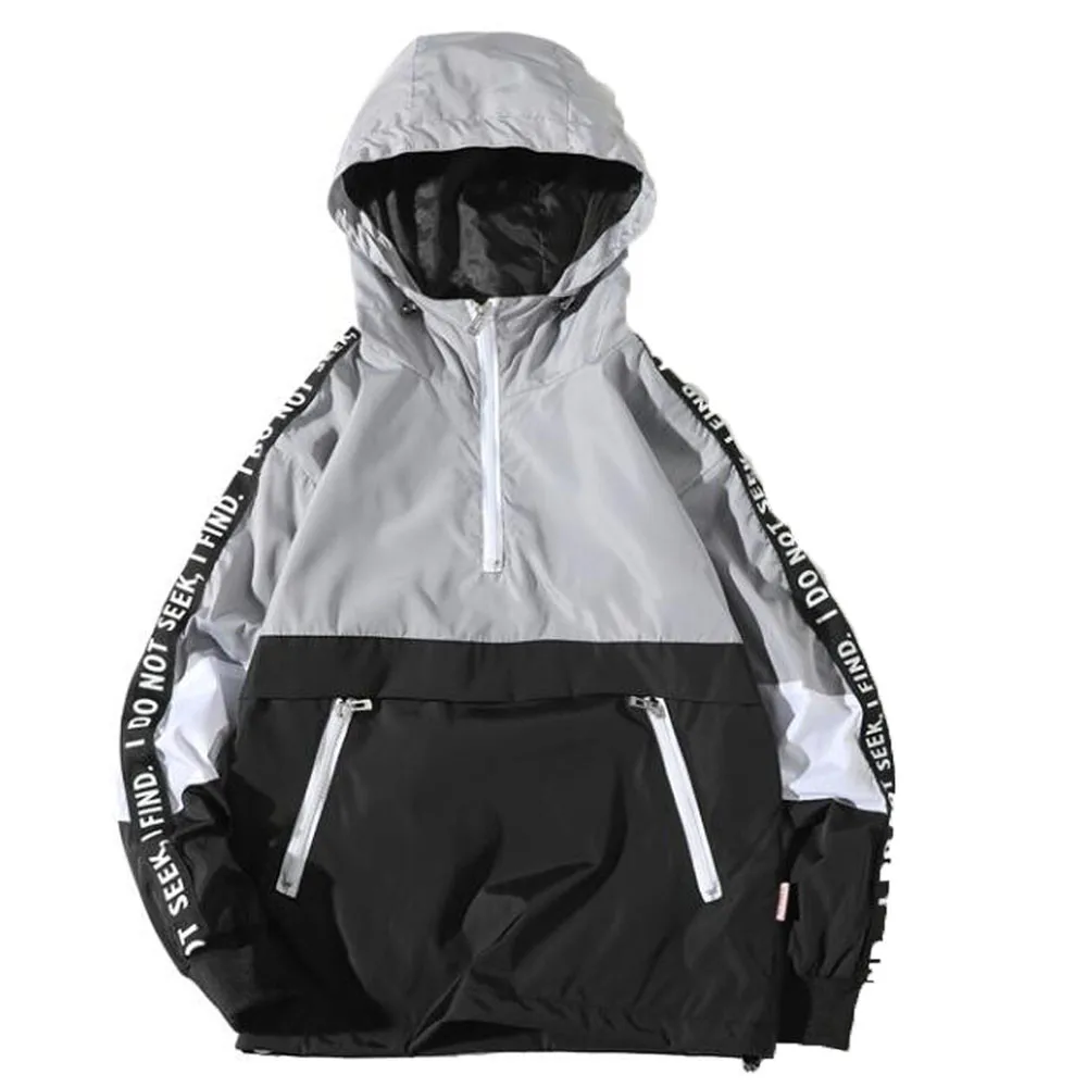 Мужские куртки осенне-зимние стильные свободные хлопковые пальто с капюшоном