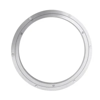 aluminium rotating turntable bearing swivel plate 12 inch silver