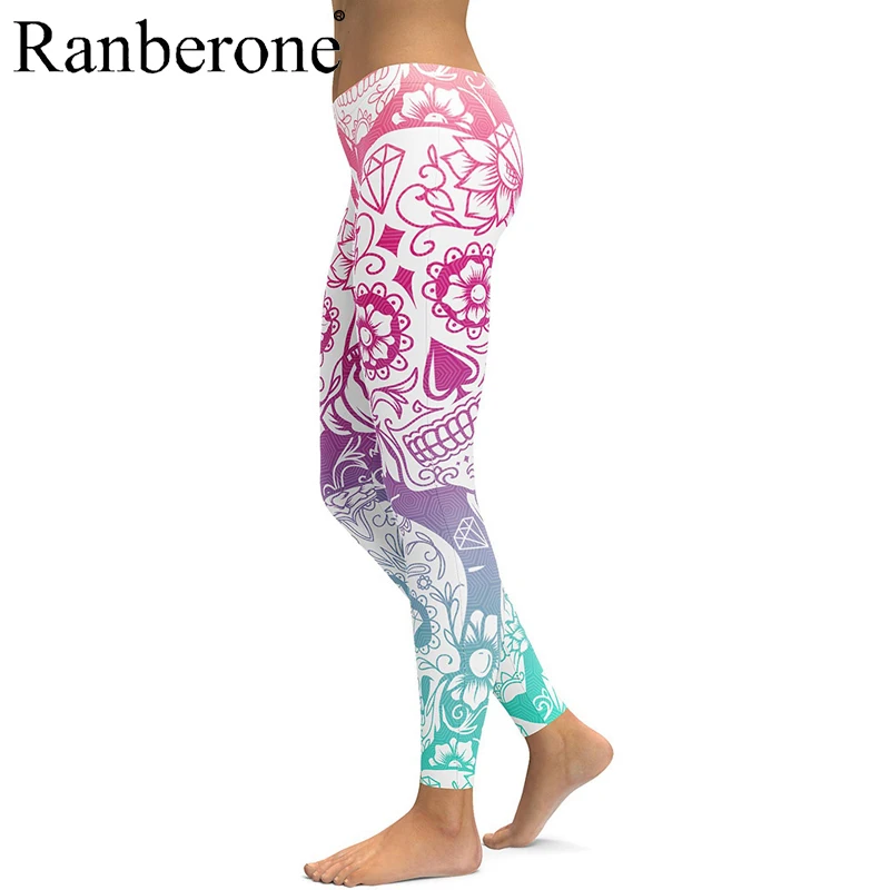 Новинка 2020 штаны для йоги с принтом женские Уникальные леггинсы фитнеса
