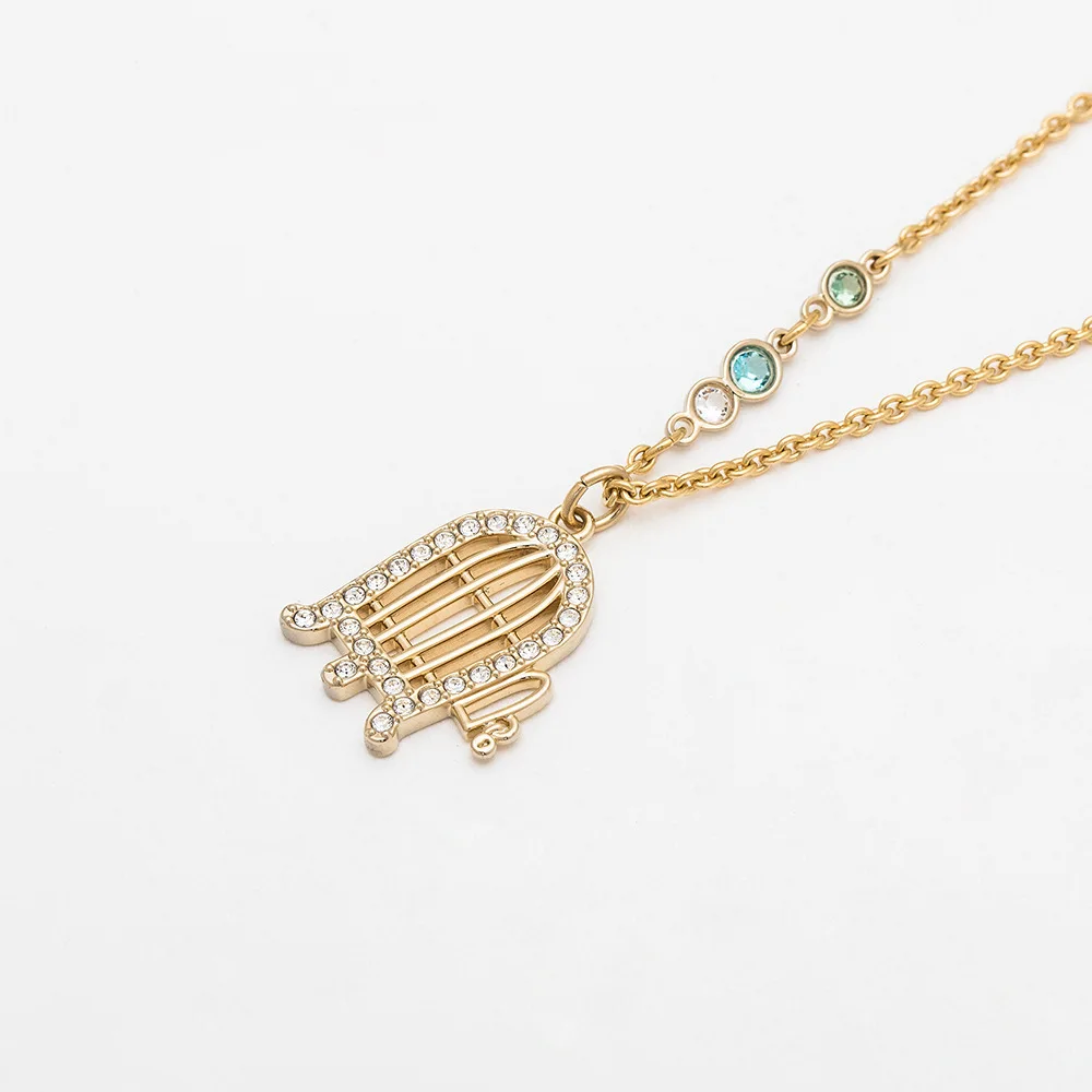 

2020 Fashion Jewelry High Quality SWA 1:1 Cute Childhood Nostalgia Bug Rabbit Small Birdcage Pattern Pendant Necklace
