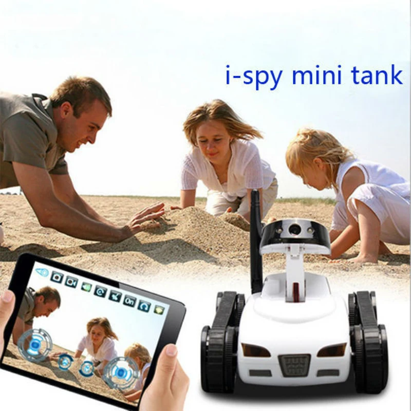 Мини i Spy 4CH RC Танк контролируемый IPhone/iPad/Android/IOS Wifi камера игрушки с дистанционным