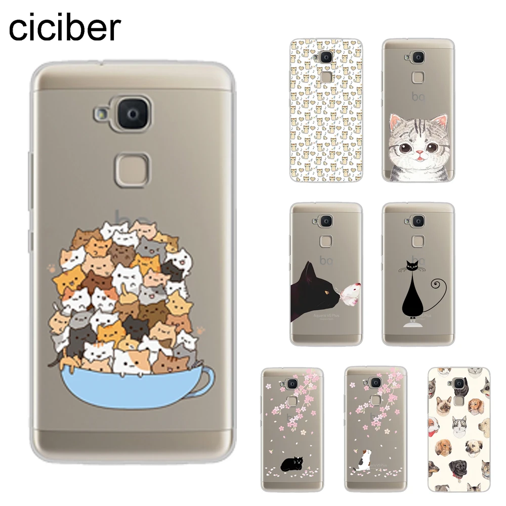Милый чехол ciciber с котом для BQ Aquaris X2 X Pro V VS U U2 Lite Plus чехлы телефонов E5s M5 M5.5 M4.5 X5