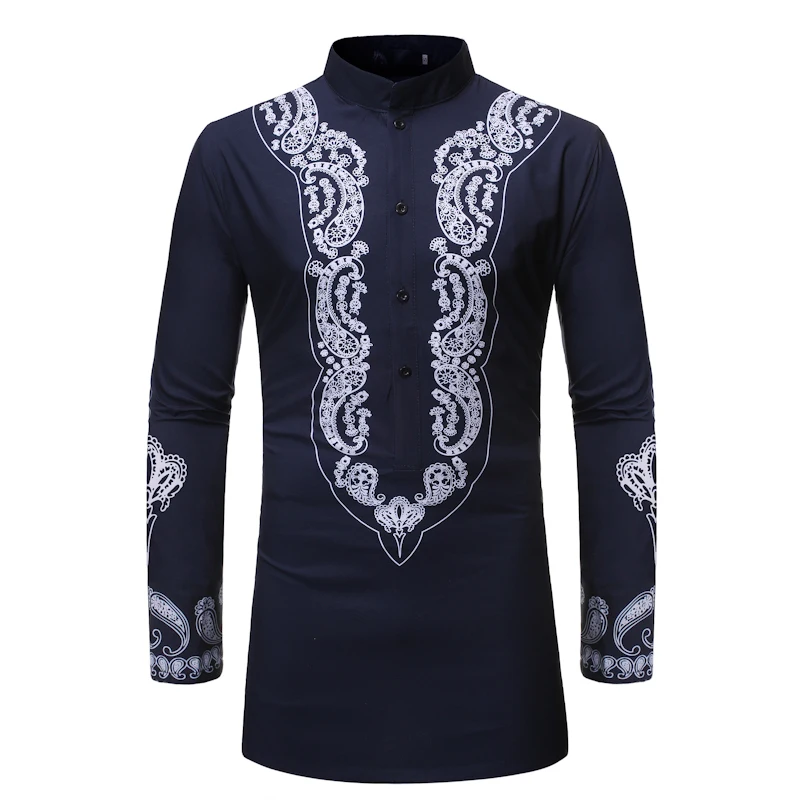 

2021 Men Fashion Africa Clothing Long Pullovers African Dress Clothes Hip Hop Robe Africaine Casual World Appar