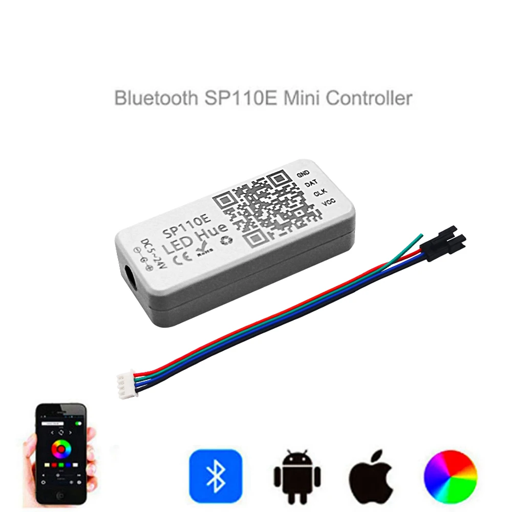 Смарт-контроллер WS2812B/WS2811 светодиодный контроллер с Bluetooth сканирование QR-кода для