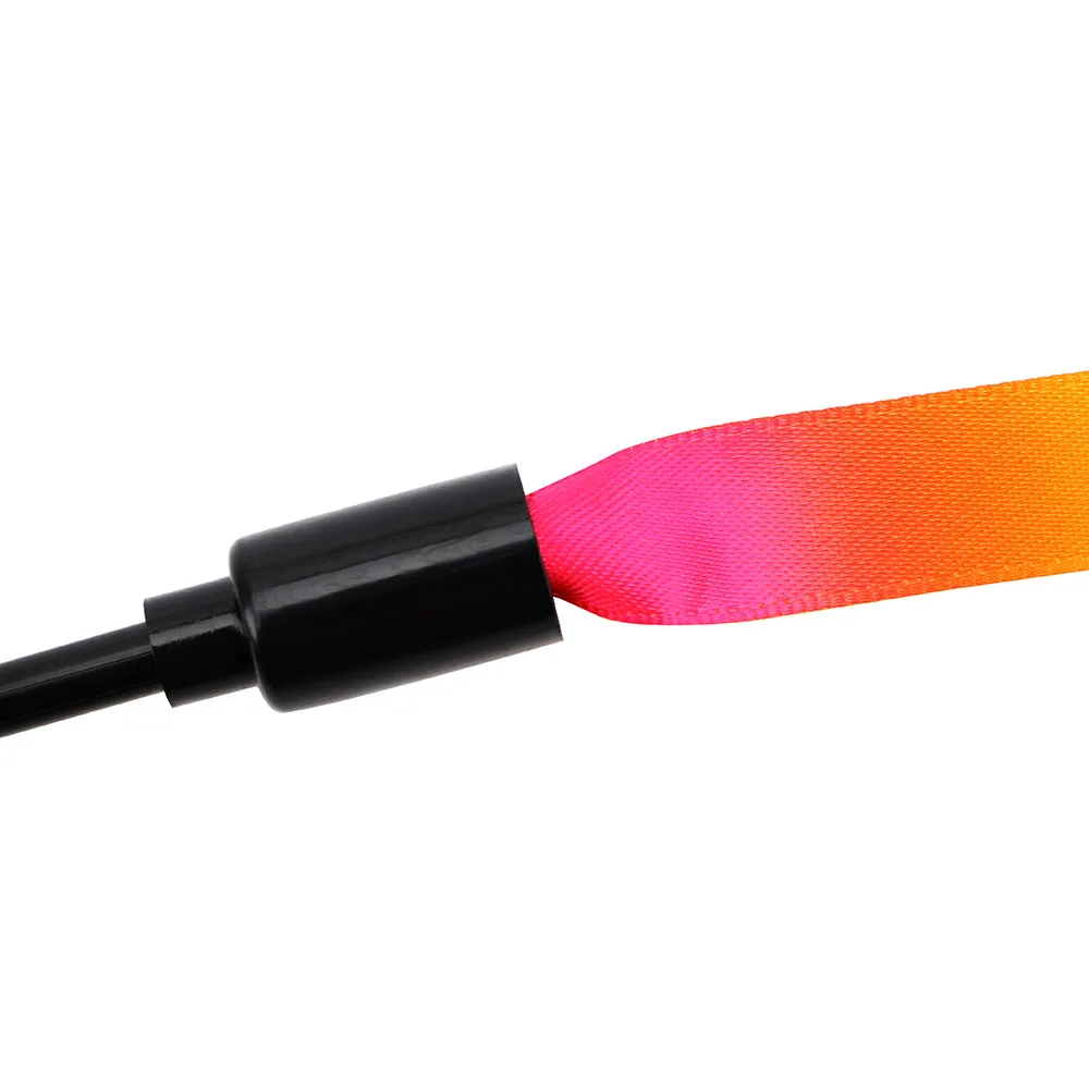 

Cat Toys Funny Pet Supplies With Rainbow Cloth Colorful Teaser Wand Cats Interactive Stick