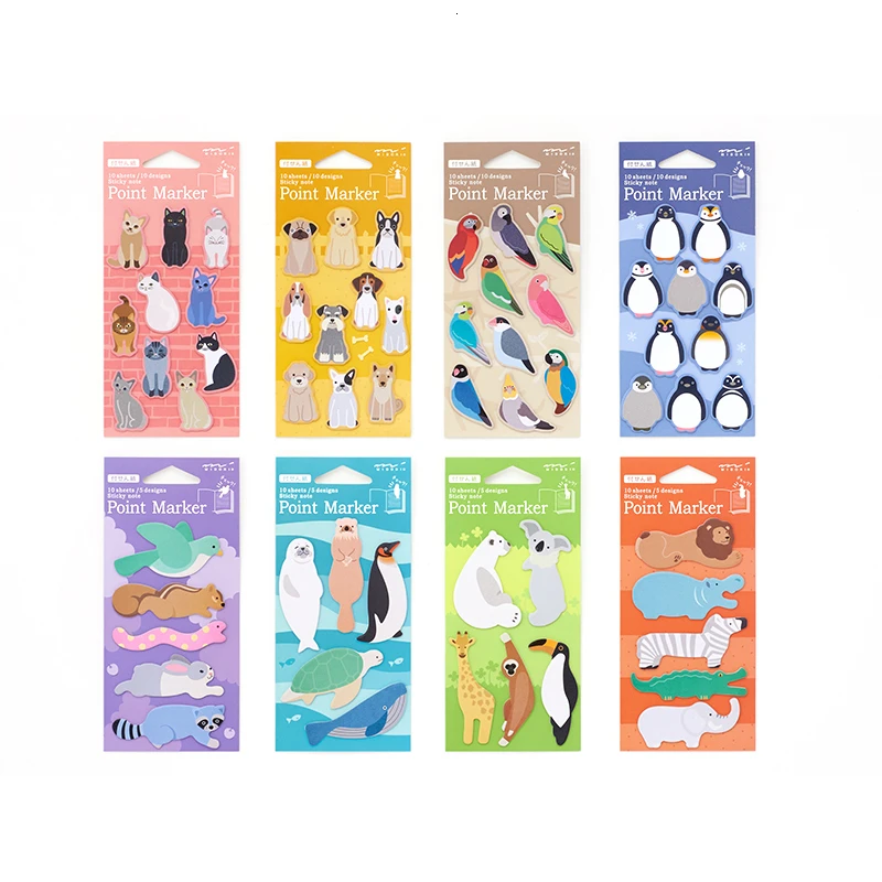 1 шт. мультфильм Блокнот милые блокноты студент бумаги для заметок на клейкой