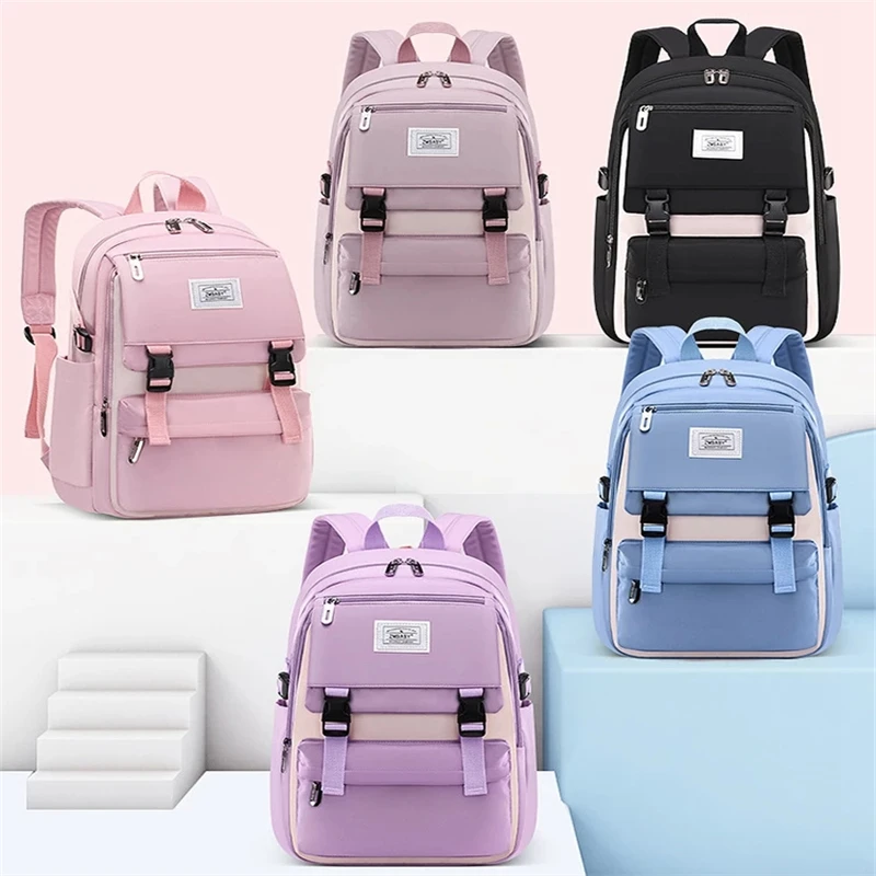Orthopedic Backpack School Bag for Teen Girl Nylon Backpack Children School Bookbag Girl's School Bags Rugtas;sac ecole fille
