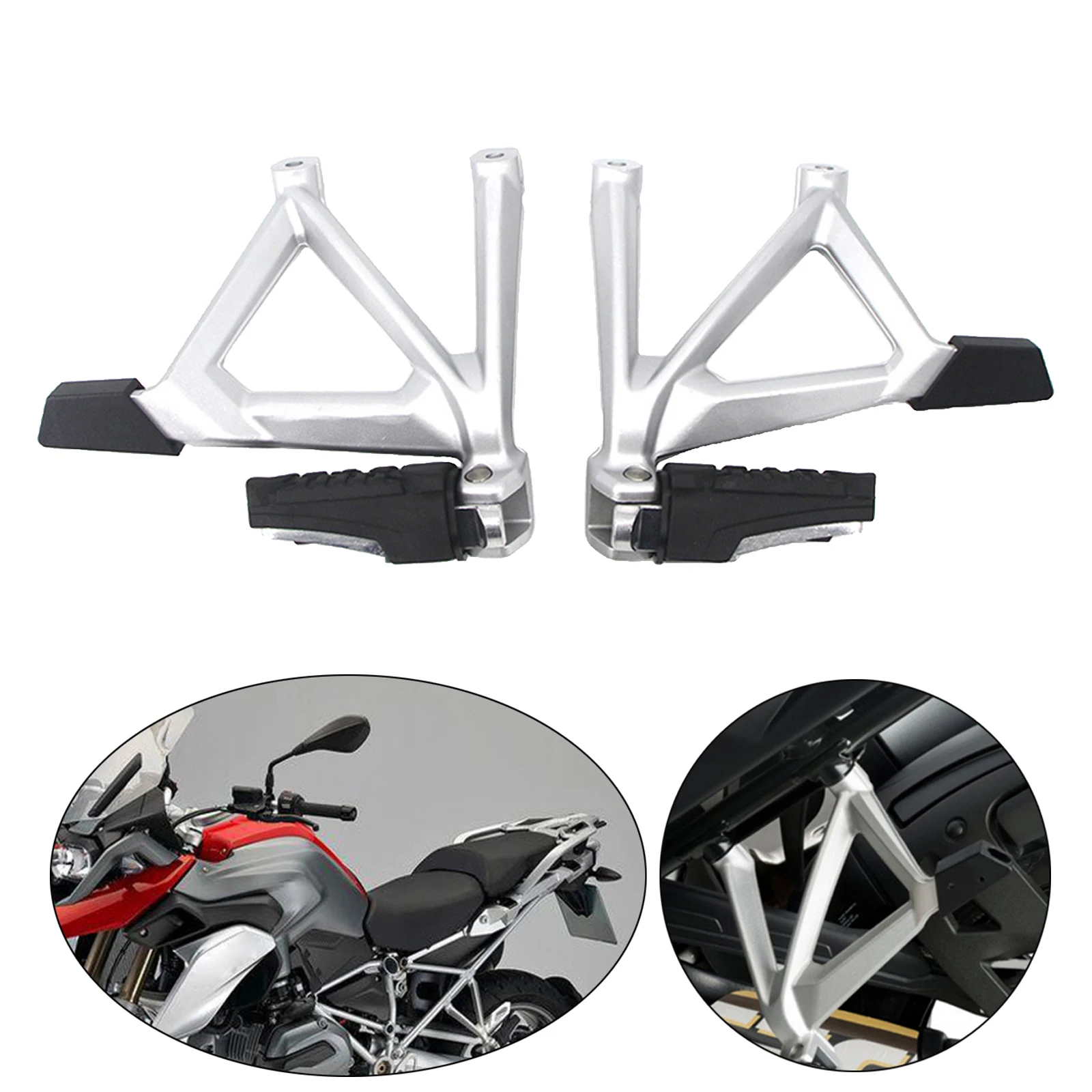

2x Rear Passenger Foot Pegs Bracket Pedal for BMW R1200GS LC ADV 2014-2017