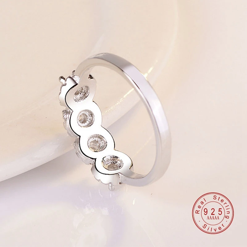 Классический серебристый цвет высококачественные круглые прозрачные 0.75ct