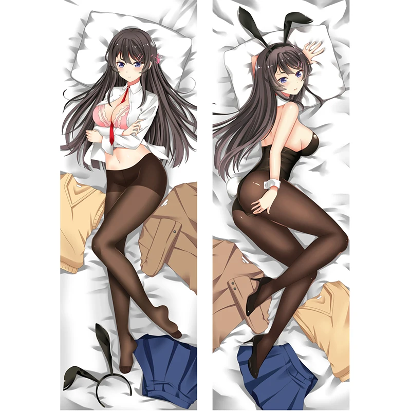 Чехол для подушки с изображением персонажа из аниме Seishun Buta Yarou wa Bunny Girl Senpai no Yume wo