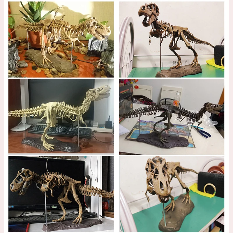 Детский 70 см Собранный динозавр игрушки научный набор тираннозавра игрушка
