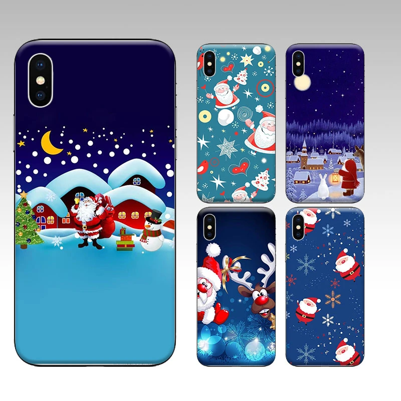 

For Christmas Phone Case For iPhone 12 Mini 11 Pro Max X XR XS Max 7 8 6 6s Plus SE 2020 Silicone Bumper Cover