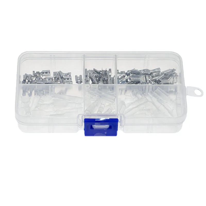 

120 pcs 2.8/4.8/6.3mm boxed plug spring terminals New