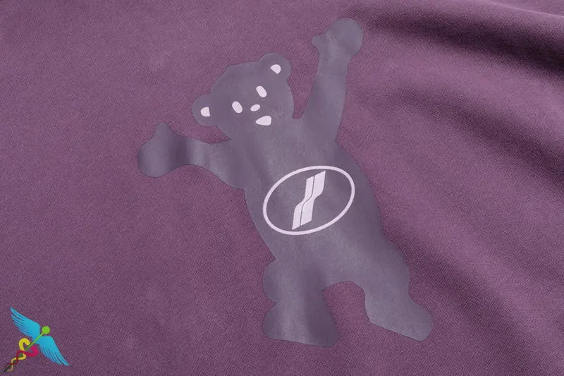 

WELLDONE Anime Hoodies Men Women Oversized Hoodie Fashion Teddy Bear Print High Quality Cotton Long Sleeve Hooded Sweatshirt