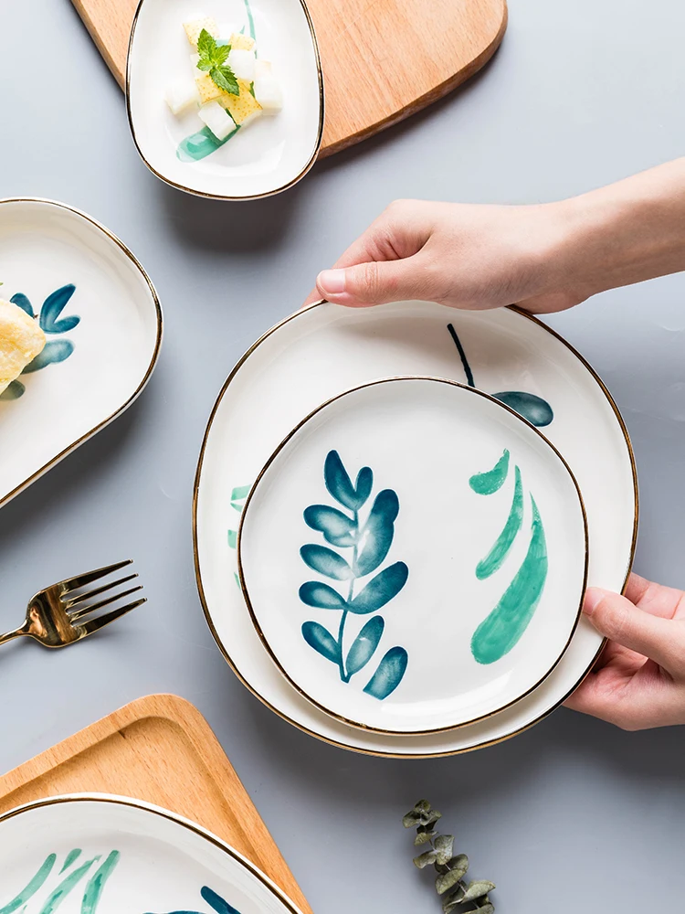 Uniho 4 шт кухонная посуда для соуса керамические обеденные тарелки приправ специй