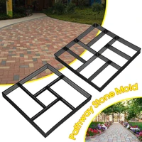 new diy plastic pavement brick concrete stepping stone cement mould paving road mold path maker garden decoration paving molds