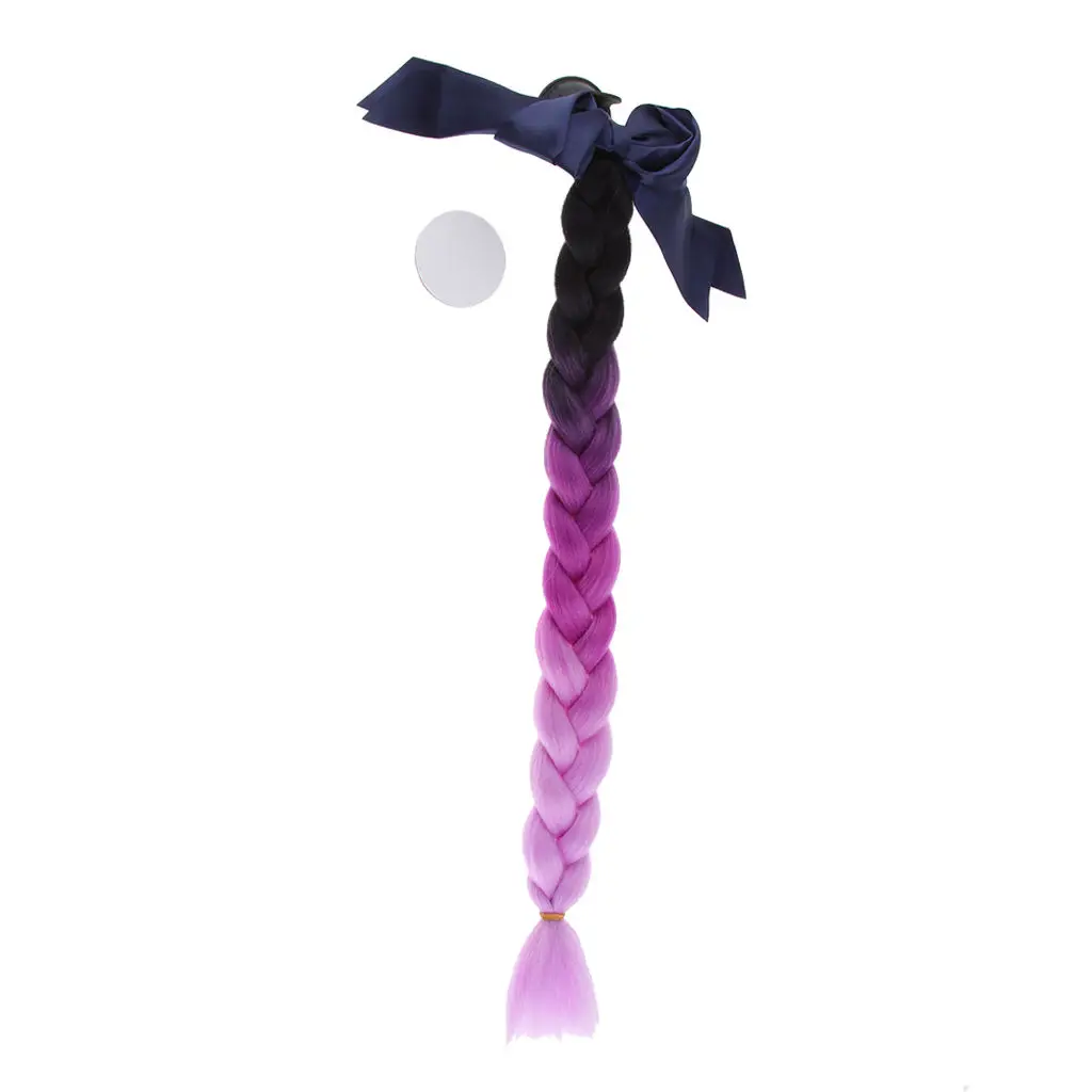 

22 дюйма градиентная рампа для шлема косички/конский хвост для мотоцикла PC шлем для волос