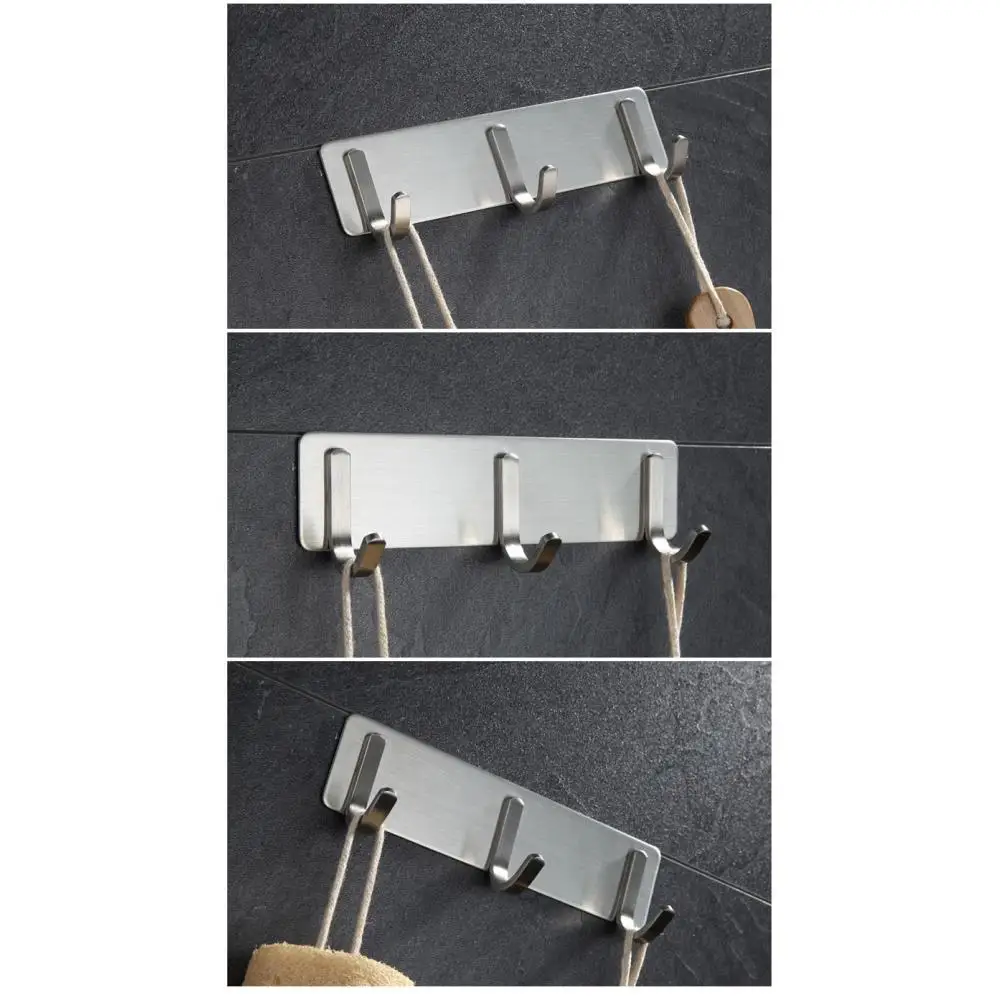 

Stainless Steel Hook Bedroom Door Wall Hangers Clothes Hanging Rack Holder Hooks Bathroom Wall Home Decoration Home Organizer