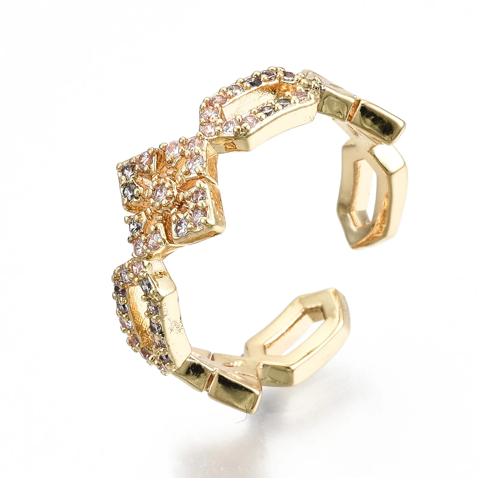 

2Pcs 2021 New Silver Gold Plated Finger Rings Crystal Knuckle Rings Earring Cuff Ring For Wedding Women Party Finger Jewelry