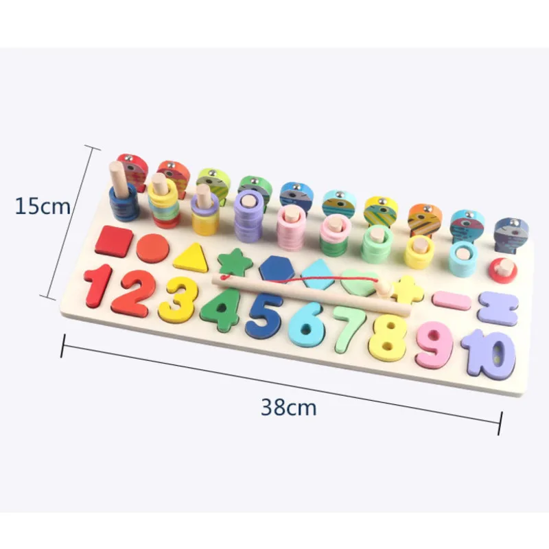 

Kids Wooden 3D Alphabet Number Puzzle Baby Colorful Letter Digital Geometric Educational Toy Multi-functional Education Blocks
