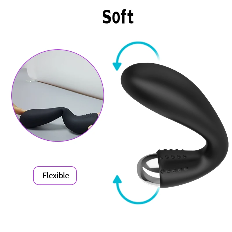 10 скоростей Силиконовый анальный вибратор мужской массажер простаты анальные