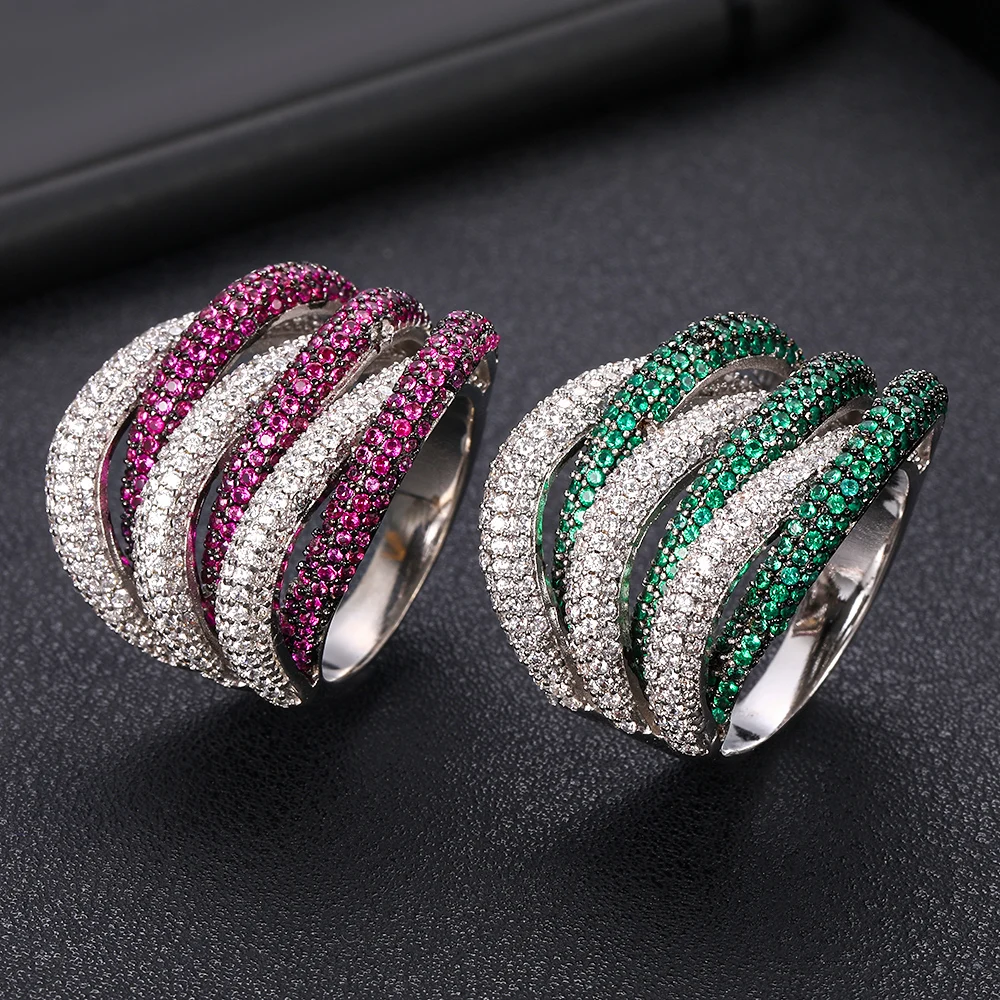 Jankelly известный бренд роскошный крест Геометрия фианит Обручальное Кольцо Дубай