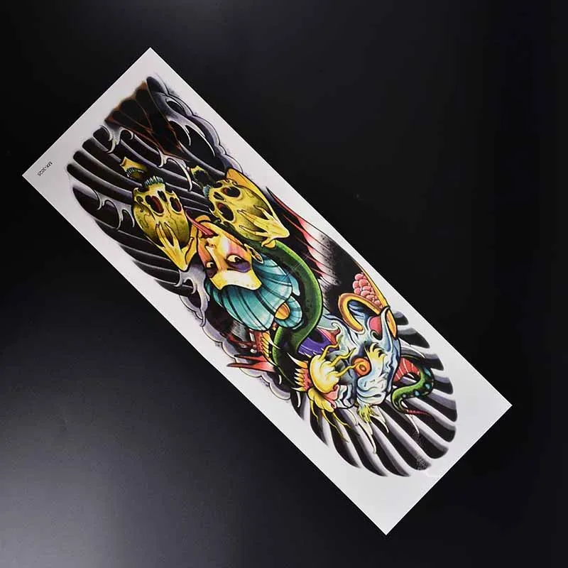 Черные Временные татуировки-наклейки с изображением солдата имитация