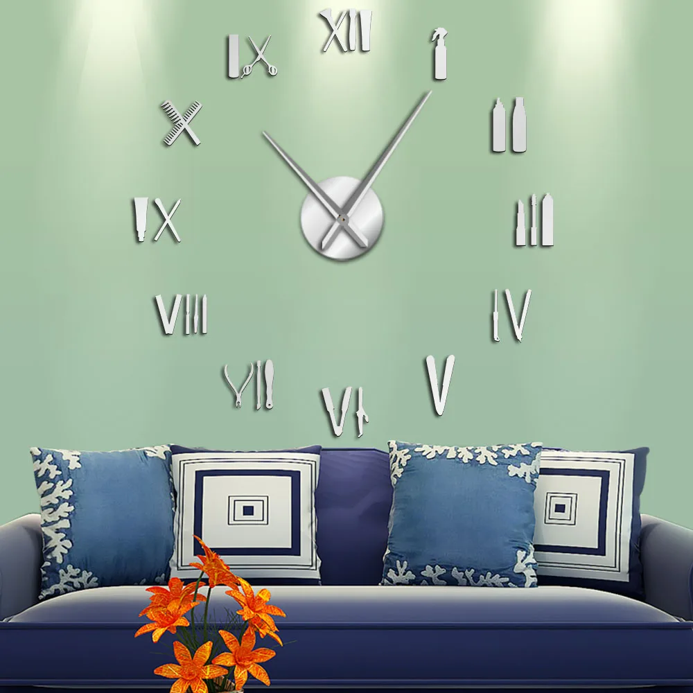 Парикмахерские инструменты DIY настенные наклейки для салона красоты