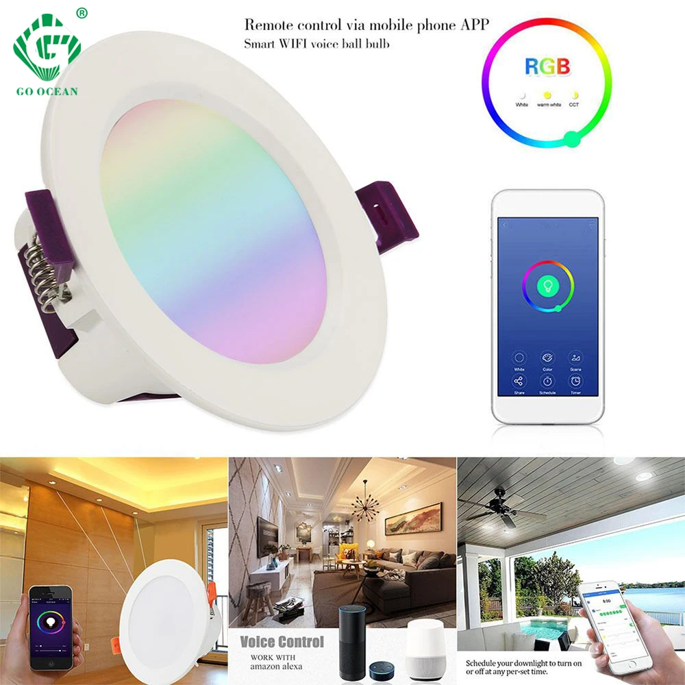 Умный светодиодный потолочный светильник с дистанционным управлением