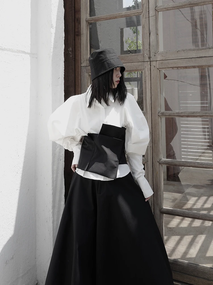UMI MAO Yamamoto Wind Dark Buyer Shop Wind Vest Female Personality Design Sense Niche Irregular Girdle Outer Wear Tide