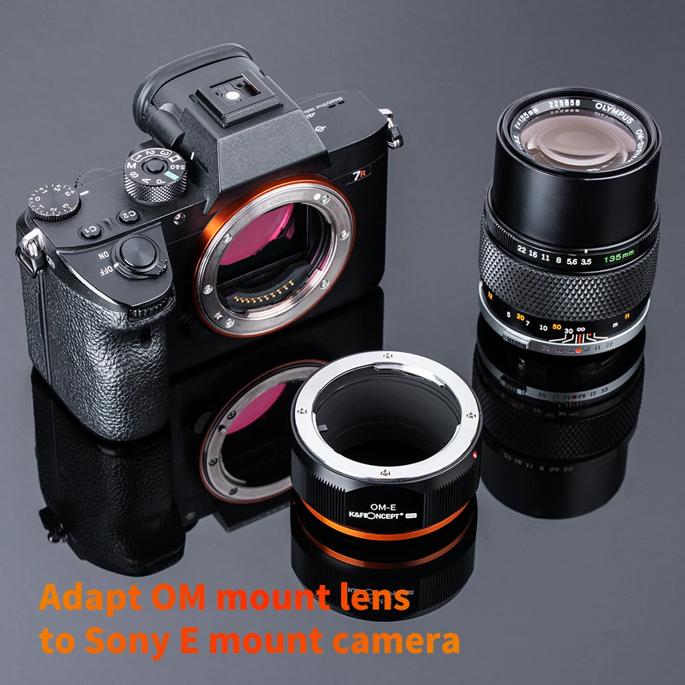 K & F Concept adapter Pro для Olympus OM mount lens Sony E NEX a5000 A7II|Адаптеры объектива| |